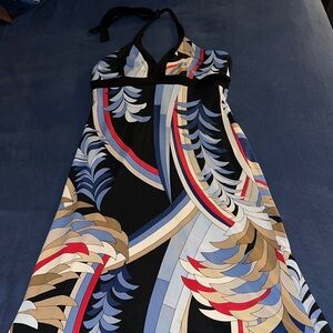 BCBGMaxAzria Vibrant Halter Dress